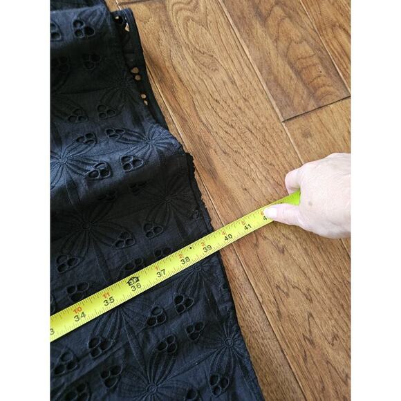 ANN TAYLOR Black Lace Strap Eyelet Flare Dress Women's Size 4 NWT - Picture 8 of 9